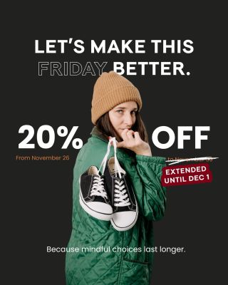 Our barefoot shoes are still 20% OFF — we’ve extended the Better Friday sale until December 1st! 🎉 Don’t miss your last...
